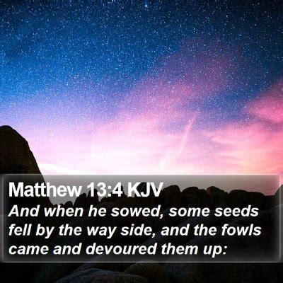 Matthew 13 Scripture Images - Matthew Chapter 13 KJV Bible Verse Pictures