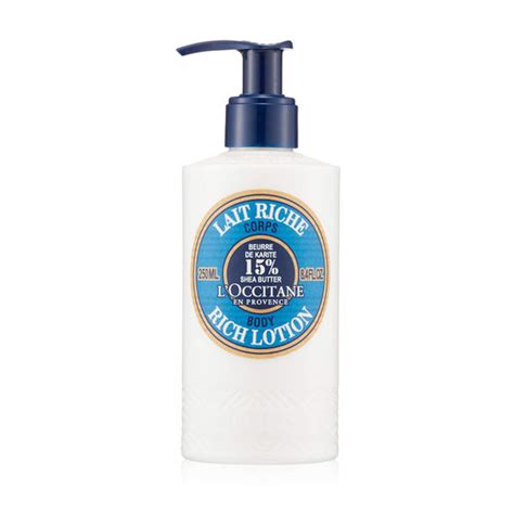 【楽天市場】送料無料 Loccitane Shea Butter Rich Body Lotion 250ml シアリッチボディローション