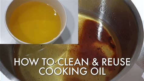 How To Clean And Reuse Cooking Oil How To Filter Cooking Oil Youtube