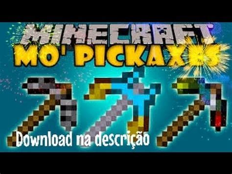 More Pickaxes Mod Mcpe 0 13 X YouTube