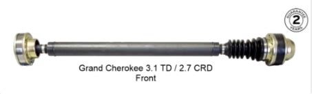 Jeep Grand Cherokee 2 7 CRD 3 1 TD Front Prop Shaft Propshaft WJ WG