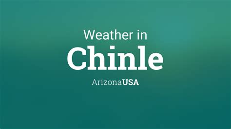 Weather for Chinle, Arizona, USA