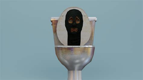 Skibidi Toilet Mask Toilet Man Cgtrader