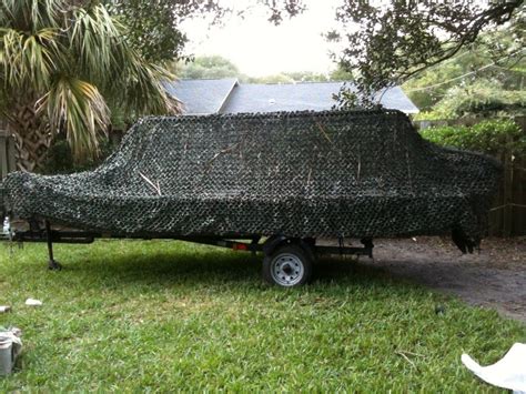 Camo Netting For Boat Blind Waterfowl Boats Motors And Boat Blinds