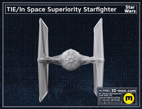 3d File Tie Ln Space Superiority Starfighter 🛰・3d Printing Model To Download・cults