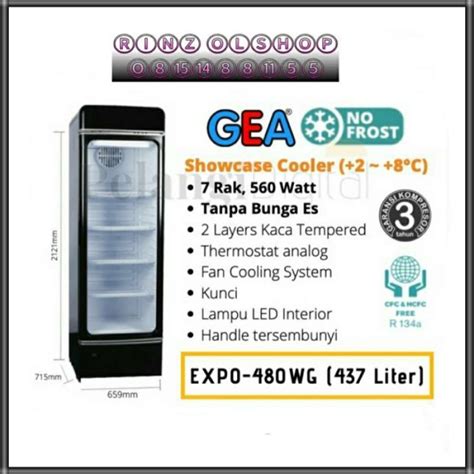 Promo Showcase Gea Expo 480 Wg Display Cooler No Frost Expo 480Wg