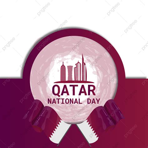 Qatar National Day Vector Hd PNG Images Qatar National Day With