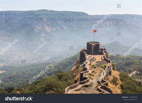 Pratapgad Fort Mahabaleshwar Maharashtra India Stock Photo 1197006376