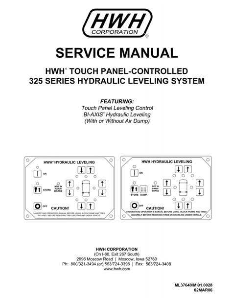 Service Manual Hwh Corporation