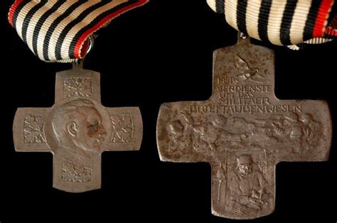 German medal for pigeon owners who contributed to the war effort, WWI ...