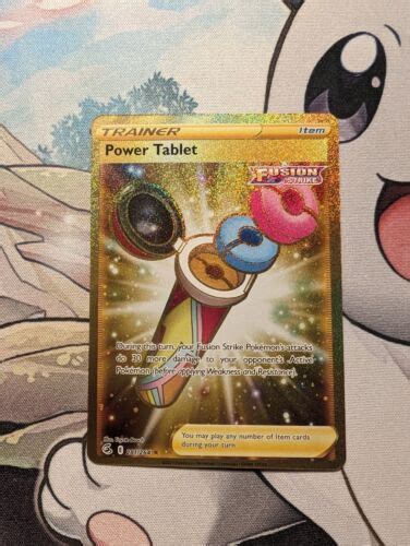 Pok Mon Tcg Power Tablet Fusion Strike Holo Secret Rare Ebay