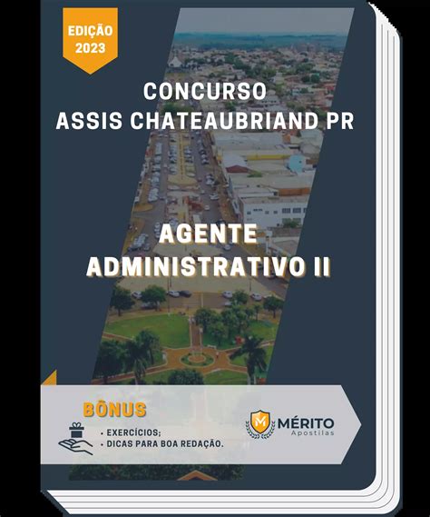 Apostila Agente Administrativo Ii Concurso Assis Chateaubriand Pr