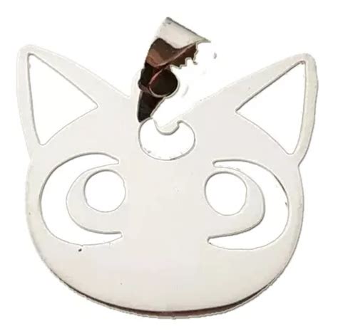 Dije Sailor Moon Gatita Luna En Plata Ley 925 Gato Anime