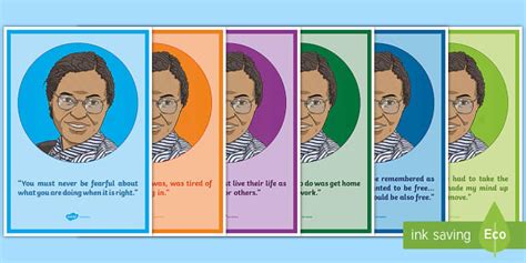 Rosa Parks Quotes Display Posters L Insegnante Ha Fatto