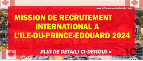 Mission de recrutement international à l Île du Prince Édouard 2024