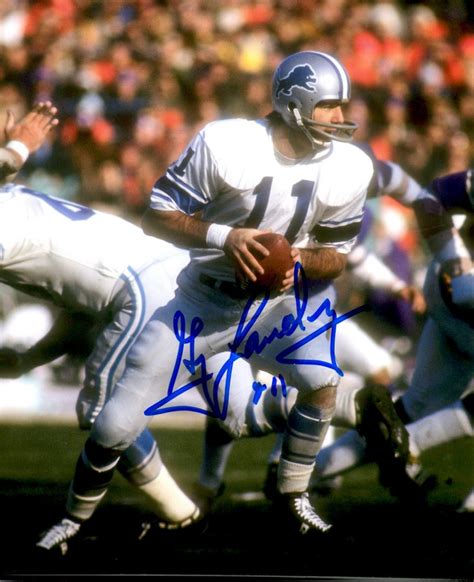 Autographed Greg Landry 8x10 Detroit Lions Photo Main Line Autographs