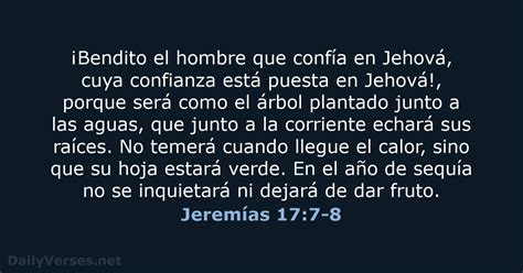 Jeremías 17 RVR95 DailyVerses net