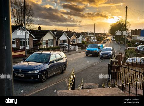 Sunset In Longton By Clarice Cliff Primary School Over A Typical