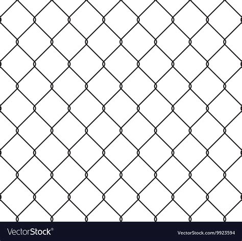 Metallic Wired Fence Seamless Pattern Royalty Free Vector