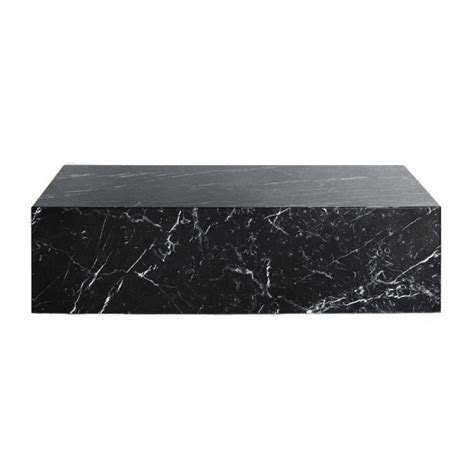 BETACH Genuine Marble Block Coffee Table - Black Marble & Reviews | Wayfair