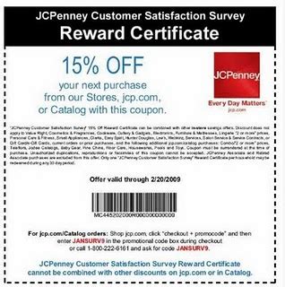 Jcpenney Printable Coupons