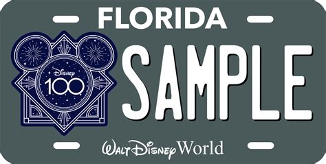 Walt Disney World 100th Anniversary License Plate Etsy