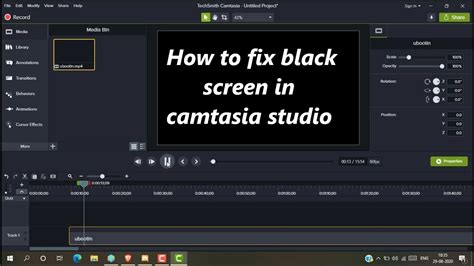 How To Fix Black Screen In Camtasia Studio Youtube