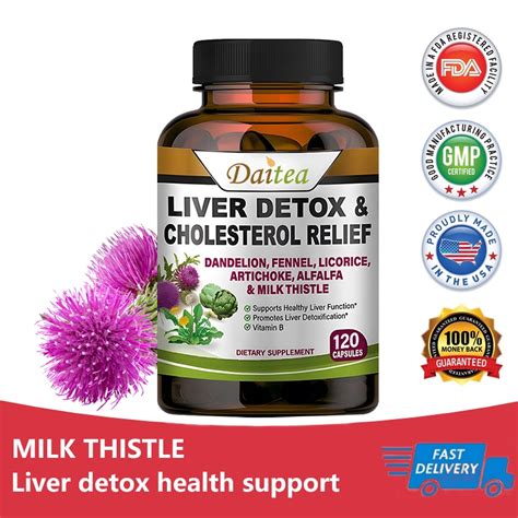 Milk Thistle Extract High Purity 800 Mg Supports Liver Detoxification