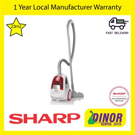 Sharp Bagless Vacuum Cleaner W Ecns R Red Penyedut Habuk Lazada