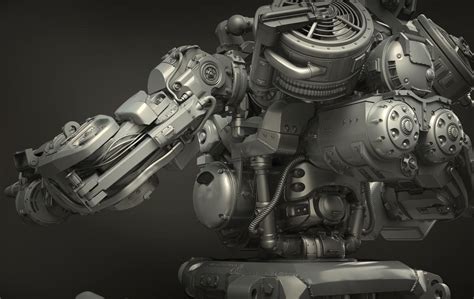 Fallout 4 Sentry Bot Rear Detail Shot By Vsions On Deviantart