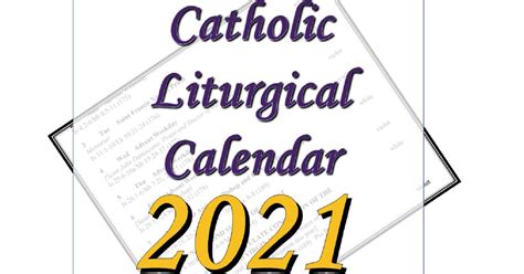 Liturgical Calendar Year B K Sola Publishing