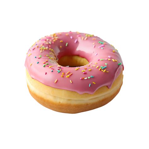 pink donut isolated isolated on transparent background 42840612 PNG