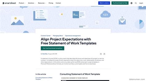 11 Best Word Statement Of Work Template Sites 2024 FREE