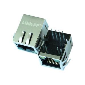 Single Port Magnetic POE RJ45 Pinout LPJP4320GENL With Shield EMI Tabs