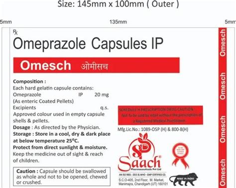 Allopathic Omeprazole Mg Capsules Third Party Manufacturing At Rs