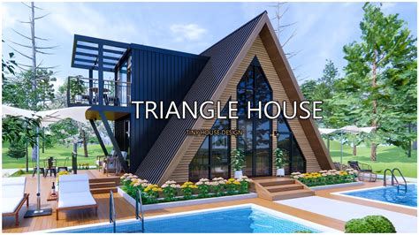 Tiny House A Farm House Triangle Type Design With Natural Youtube