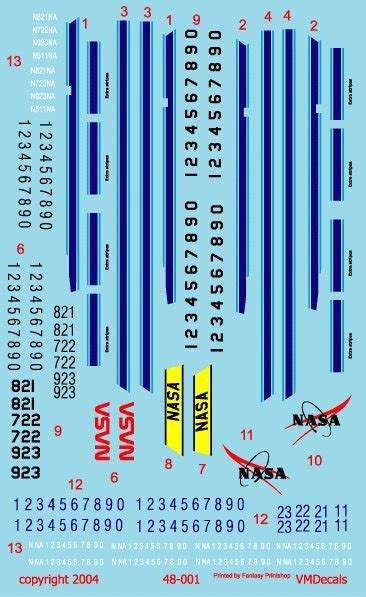 Preview 148 And 172 Nasa T 38 Decals From Vm Decals