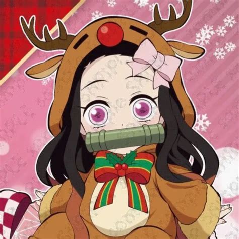 Nezuko Kamado Christmas Icon — Demon Slayer Anime Christmas Icons Slayer