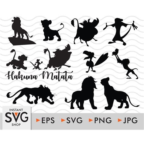 Hakuna Matata Svg The Lion King Svg Bundle Simba Svg Clip Inspire