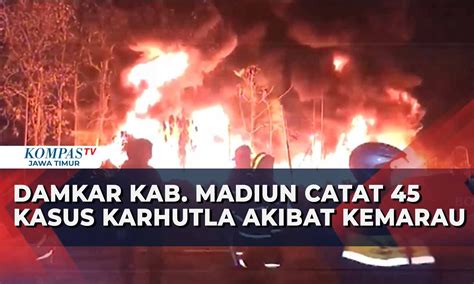 Pemadam Kebakaran Kabupaten Madiun Catat Menangani 45 Kasus Kebakaran