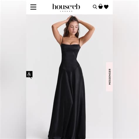 House Of CB Dresses House Of Cb Anabella Black Lace Up Maxi Dress