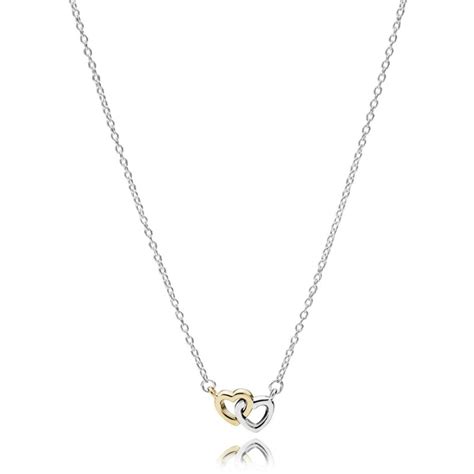 Entwined Hearts Two Tone Necklace Jewellery From Francis And Gaye