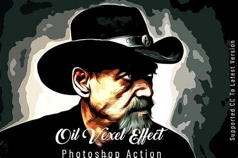 Oil Vexel Effect Photoshop Action Invent Actions