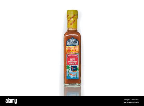 Encona West Indian hot Pepper sauce Stock Photo - Alamy