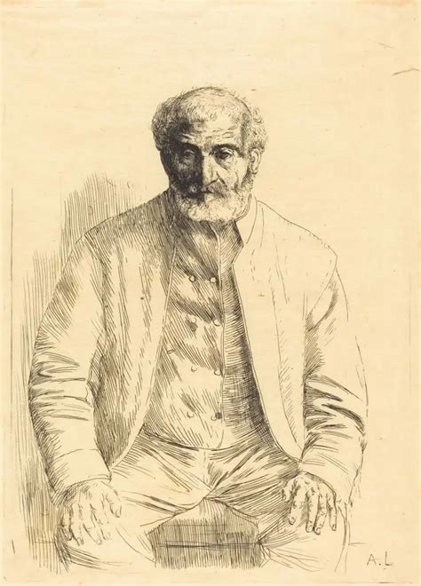 Alphonse Legros Old Man Seated Vieillard Assis Picture Color Codes