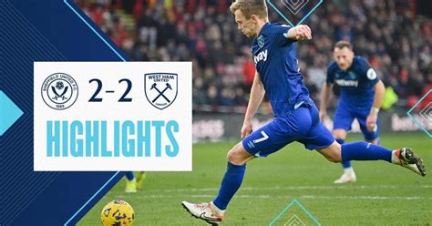 Resultados Sheff Utd West Ham 2 2 21ª jornada de Premier League