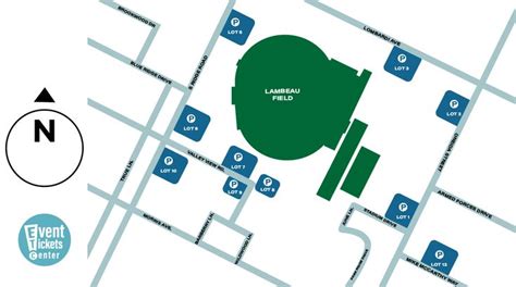 Lambeau Field Parking Map