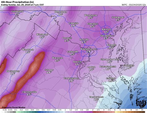 Heavy rain likely overnight in the Washington region. A few pockets of ...