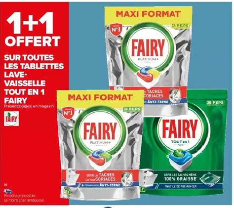 Promo Tablettes Lave Vaisselle Tout En Fairy Chez Carrefour