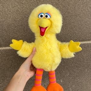 Sesame Street Big Bird Plush Toy 1990s, Jim Henson Muppet Vintage ...